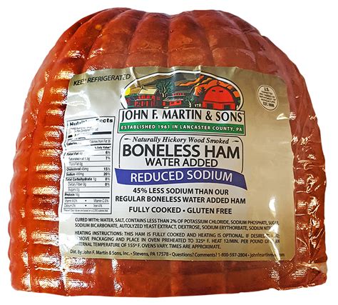 Reduced Sodium Boneless Dinner Ham | John F. Martin & Sons