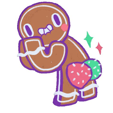 Gingerbread Man Dance Sticker by Mr. Chuck for iOS & Android | GIPHY