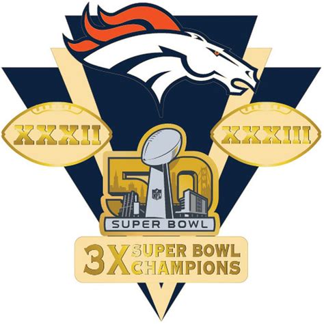 Denver Broncos Super Bowl 50 Champions Franchise Pin | Denver broncos ...