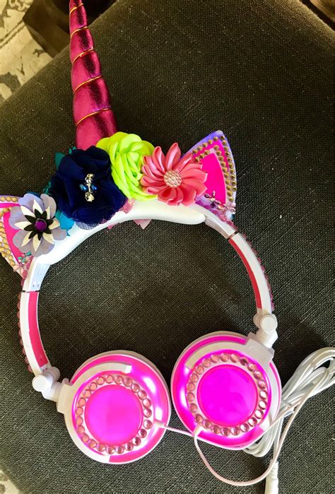 unicorn headphones ! Kids headphones ! Childrens ear phones unicorn ...