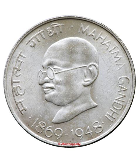 TEN RUPEES GANDHI JI 15 gram Silver Laxmi Coin: Buy TEN RUPEES GANDHI ...