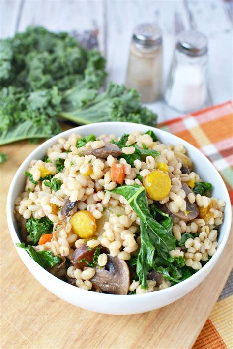 Instant Pot Vegetable Barley Vegan Risotto Recipe - The Rebel Chick