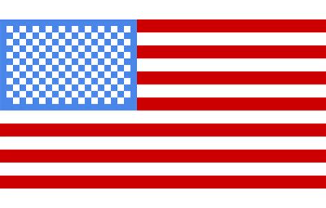 American flag pixel art