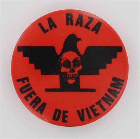 Chicano Vietnam War Protest Button 1966 La Raza Movement MAYO Brown Berets 1473 for Sale ...