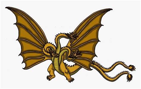 King Ghidorah - Drawing Godzilla King Of The Monsters, HD Png Download - kindpng