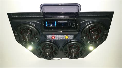 Golf Cart UTV Overhead Stereo Radio Console Bluetooth 4 Speaker Sound System - Etsy