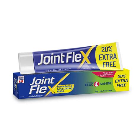 Joint Flex Pain Relief Cream, Long Lasting Pain Relief And Healthy Joints, 90g (75g + 15g free)