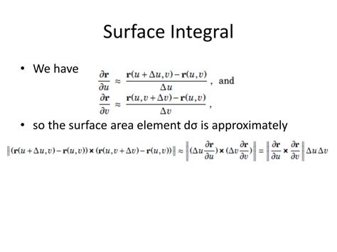 PPT - Surface Integral PowerPoint Presentation, free download - ID:2738361