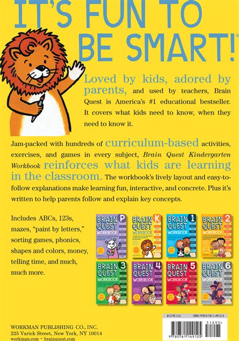 Brain Quest Workbook: Kindergarten Paperback - Grandrabbit's Toys in ...