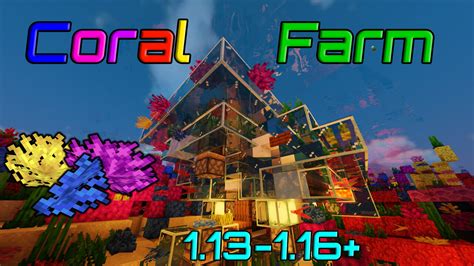 72k/h Coral Fan Farm | 1.13-1.16.5+ Minecraft Map