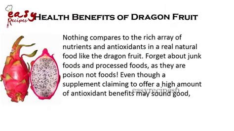 Fruit Benefits Of Dragonfruit - Herbs and Food Recipes