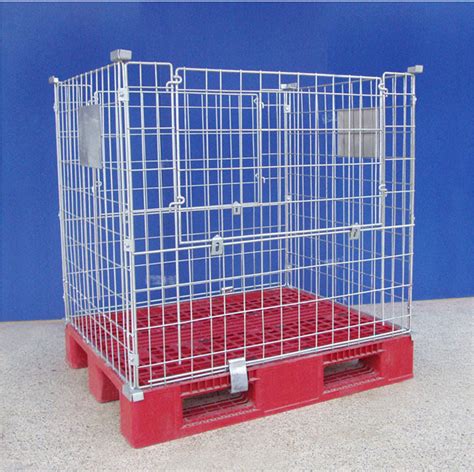 Mesh Container Type Pallet Cage - Buy Gitterbox Pallet,Gitterbox Cage,Mesh Pallet Container ...