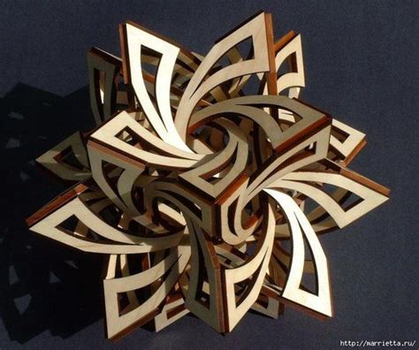 How to Make 3D Magnificent Cardboard Geometric Sculpture - DIY Tutorials | Geometric sculpture ...