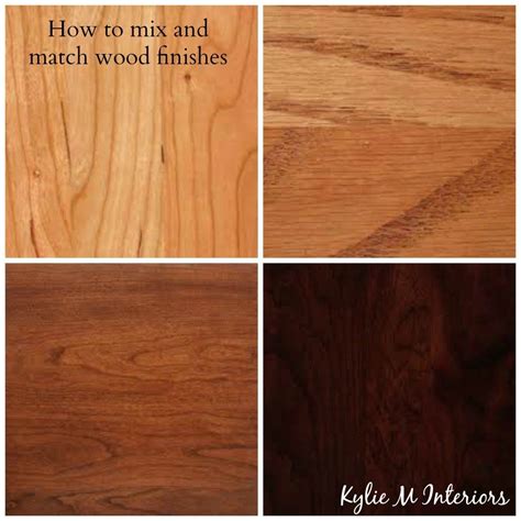 how to mix and match wood stains like cherry, oak, maple, pine on ...