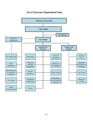 22+ Free Editable City Organizational Chart Templates in MS Word [DOC] | pdfFiller