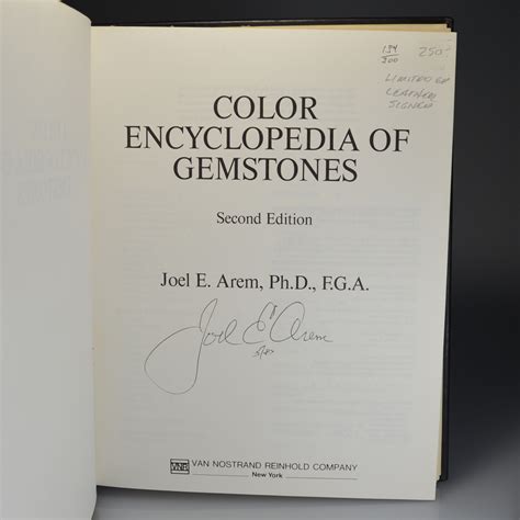 Color Encyclopedia of Gemstones (Limited 2nd Edition, Leather, Signed ...