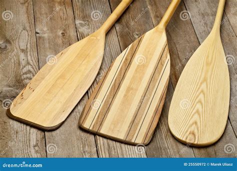 Wooden Canoe Paddles Stock Photography - Image: 25550972