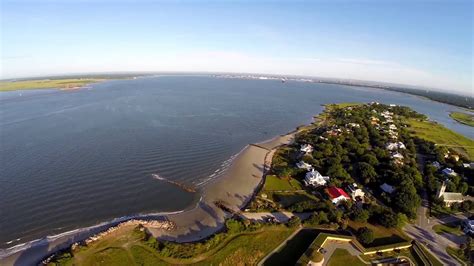 Aerial video- Sullivan's Island, SC & Fort Moultrie - YouTube