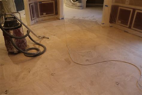 Travertine floor restoration - Pinnacle Stone Care