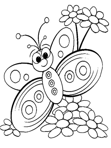 Butterfly coloring pages for kids