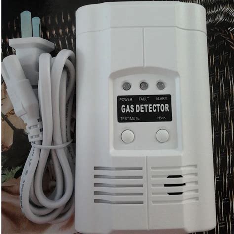 AC Powered Plug In Combustible Gas Alarm lpg Gas detector home Combustible Gas Alarm-in Smoke ...