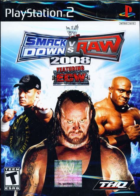 WWE Smackdown vs. Raw 2008 (2007) box cover art - MobyGames