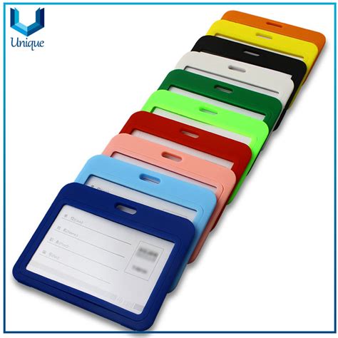 Aluminium alloy Staff id card holder worker name badge holder, ID Credit Name Card Badge Holder ...