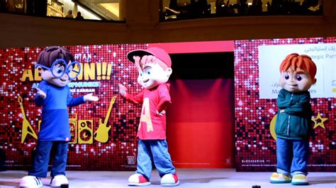 Alvin and The Chipmunks - live performance at Mall of Emirates (Pt 2) - YouTube