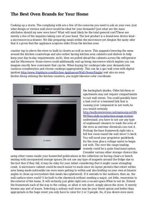 The Best Oven Brands for Your Home