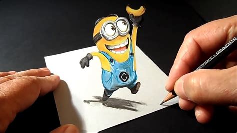 Minion Drawing With Banana