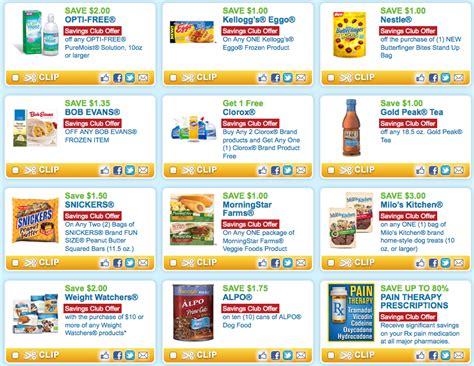 Coupons.com Savings Club: Current Coupons And Review Update | Food coupon, Free printable ...