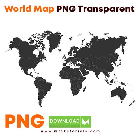 PNG World Map Ultra High Quality - MTC TUTORIALS