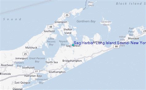 Sag Harbor, Long Island Sound, New York Tide Station Location Guide