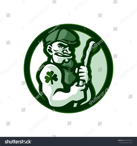 Green Irish Stick Sport Logo Design Stock Vector (Royalty Free) 1835370625 | Shutterstock