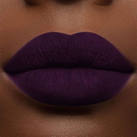 Dark Purple Matte Lipstick Long Lasting Matte Liquid Lipstick | Purple ...
