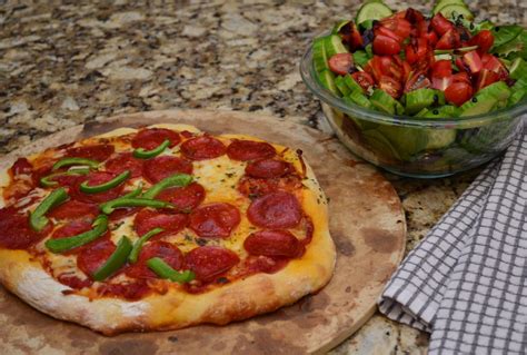 Homemade Pizza and Salad - Make it to Friday