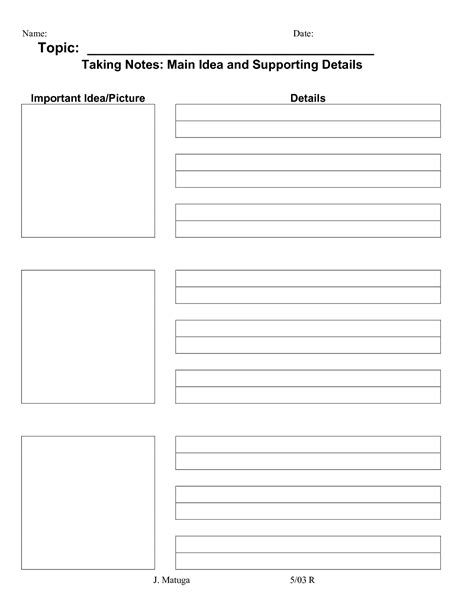 Free Printable Note Taking Templates - FREE Note-Taking Template for ...