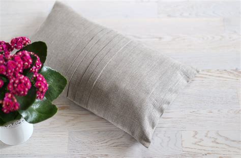 Sofa Pillow Linen Throw Cover Natural Linen Cover Gray - Etsy