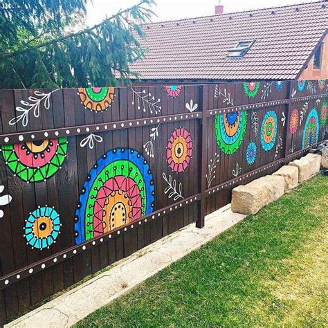 30 fence painting ideas backyard fence painting ideas – Artofit