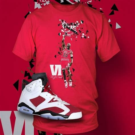 Air Jordan 6 "Carmine" Apparel At Sneaker Outfits | SneakerFiles