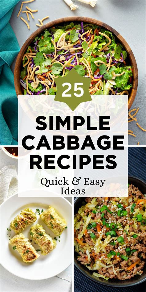 25 Simple Cabbage Recipes - Quick & Easy Ideas in 2024 | Easy cabbage recipes, Cabbage recipes ...