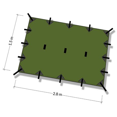 DD Hammocks Tarp S Olive Green- 2.8m x 1.5m | Military Kit