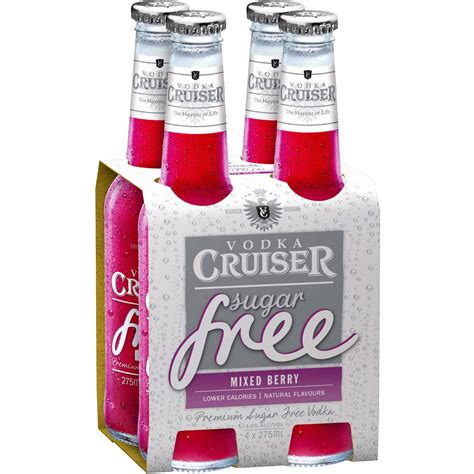 Vodka Cruiser Sugar Free Mixed Berry 4x275ml | Woolworths