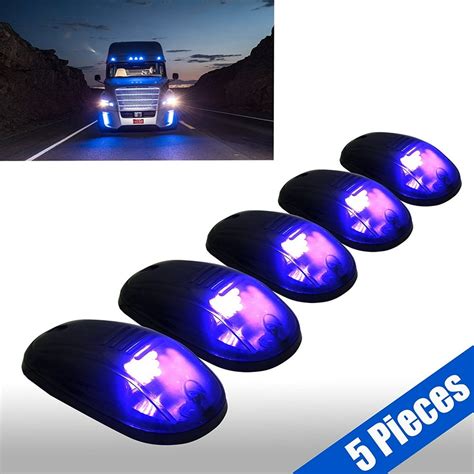 5pcs Smoked LED Roof Top Truck SUV Cab Marker Running Clearance Lights Set Kit - Walmart.com ...