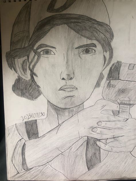 Clementine Sketch : r/TheWalkingDeadGame