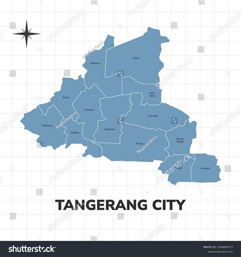 Tangerang City Map Illustration Map Cities 库存矢量图（免版税）2260669737 | Shutterstock