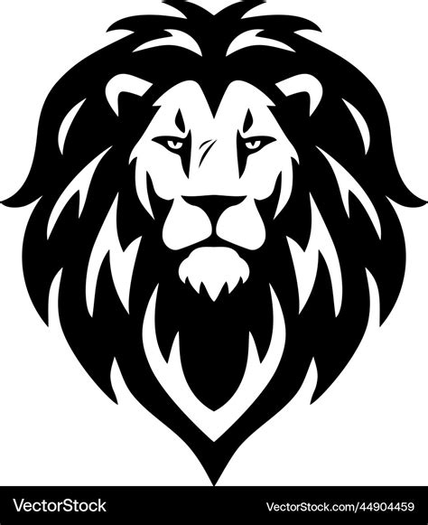 Lion head scar logo icon Royalty Free Vector Image