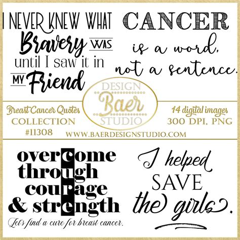 Breast Cancer Quotes Cancer Quotes Quotes about Strength | Etsy