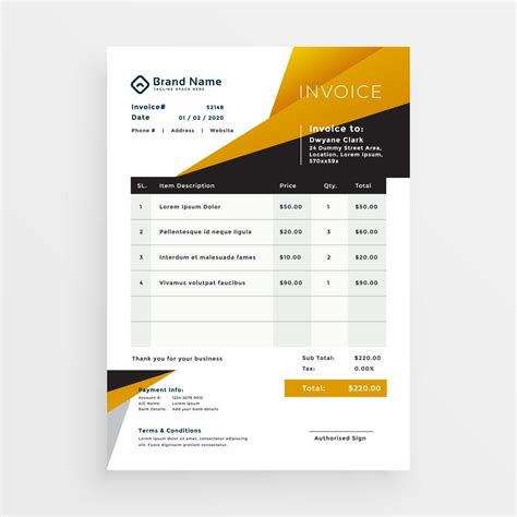 stylish business invoice template design - Download Free Vector Art, Stock Graphics & Images