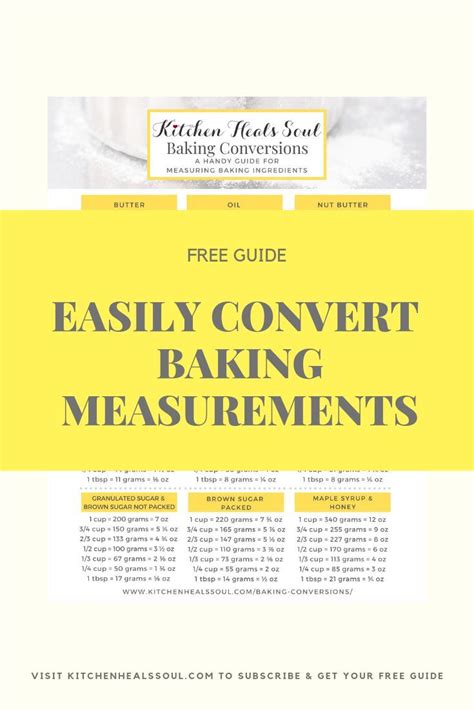 Subscribe | Ingredient conversions, Baking conversions, Baking conversion chart